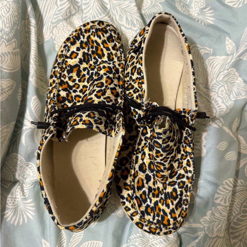 Women’s Leopard Print Hey Dude Shoes